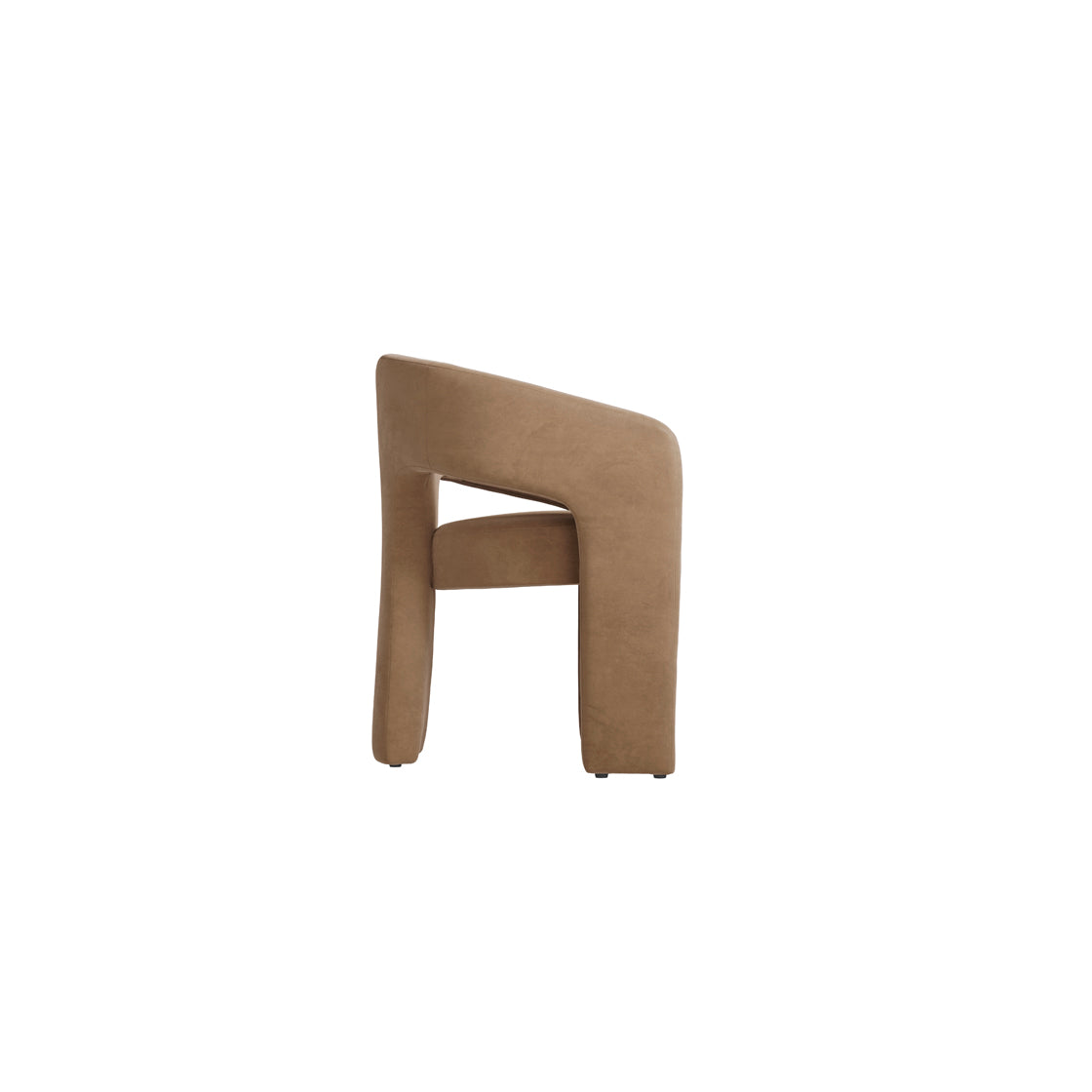 Alba Mole Taupe Velvet Tripod Dining Chair